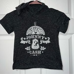 Johnny Cash hooded tee size 5T